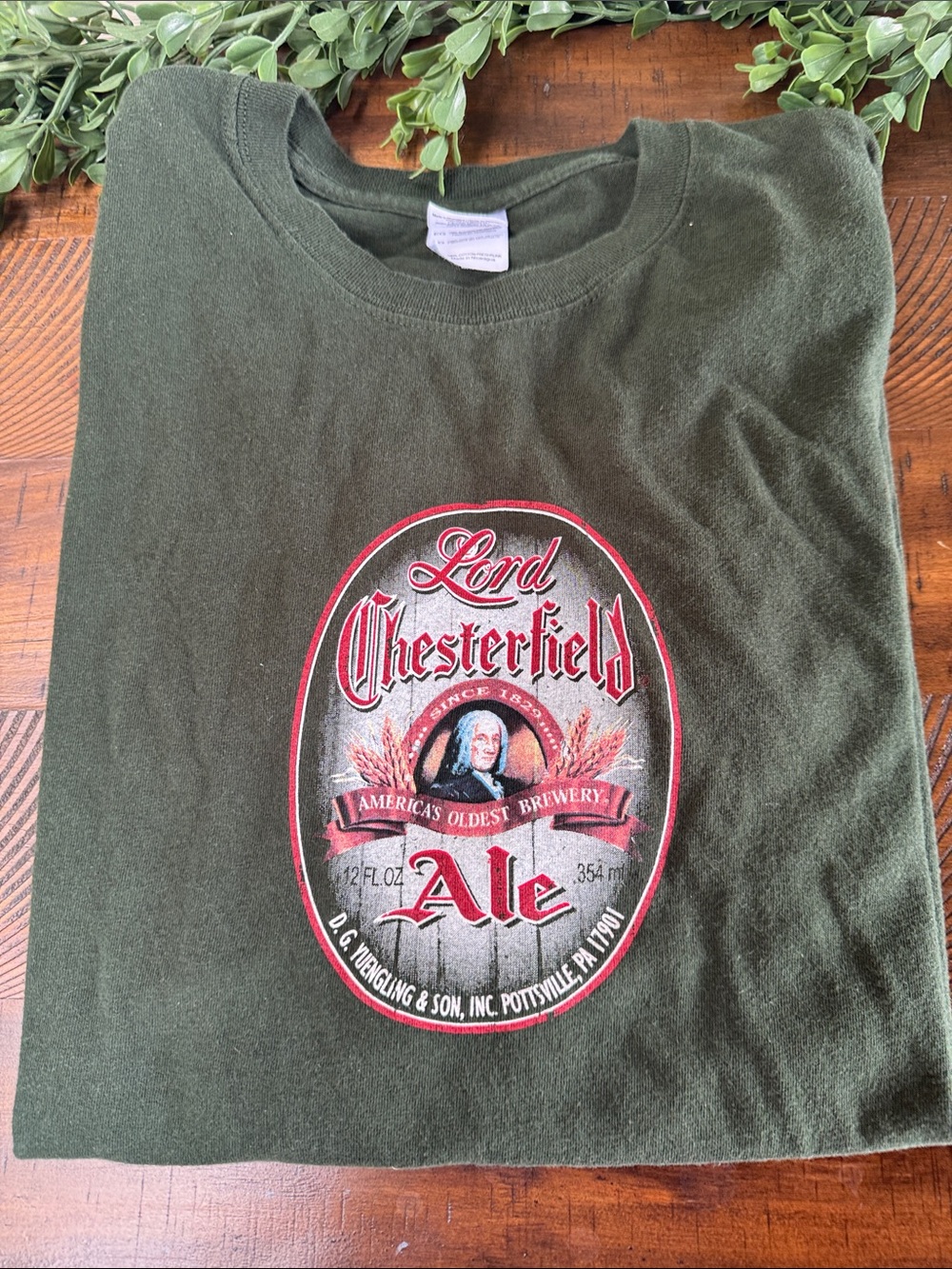 Lord Chesterfield Ale Graphic Tee - Forest Green